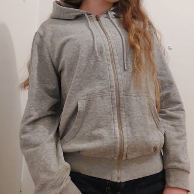 Grey zip-up