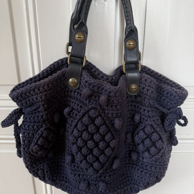 Borsa Gerard Darel navy in crochet