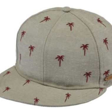 Sommer Cap Barts mit Palmenmuster