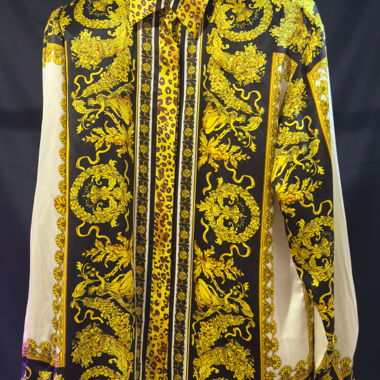 Paolo Santini Hemd 100% Seide – Größe 4 (M/L)