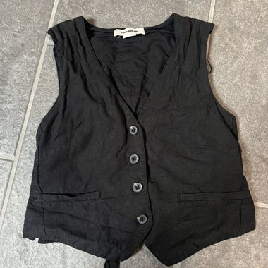 Gilet noir Pull&Bear XS)