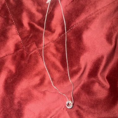 Collana Argento con Ciondolo in Zirconi