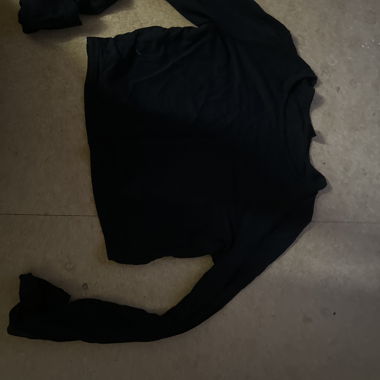 Maglione manica lunga nero -