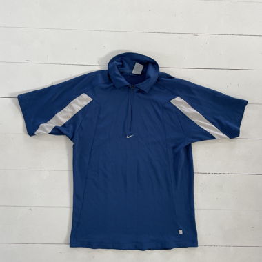 Vintage blue Nike polo shirt, size S