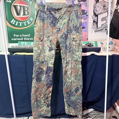 German Army camouflage cargo trousers