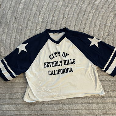 T-shirt court ZARA Beverly Hills, taille S