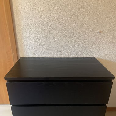 Kommode mit Schubladen, Schwarzbraun