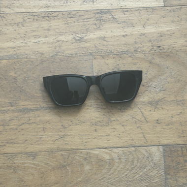 Schwarze Cat-Eye/Wayfarer-Sonnenbrille