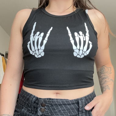 Skeleton tanktop in S