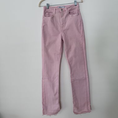 Jean rose taille haute - ZARA