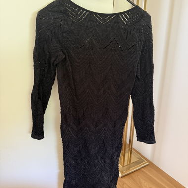 Abito Nero in Pizzo Bebe
