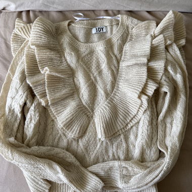 Maglione JDY con volant in maglia