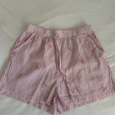 Pantalon en lin rose