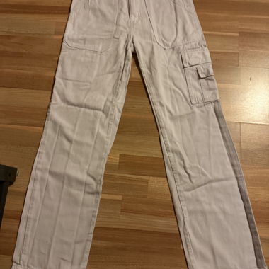 White Cargo Jeans