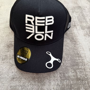 REBELLION Cap black red
