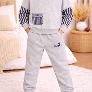 Kinder-Jogging-Set grau