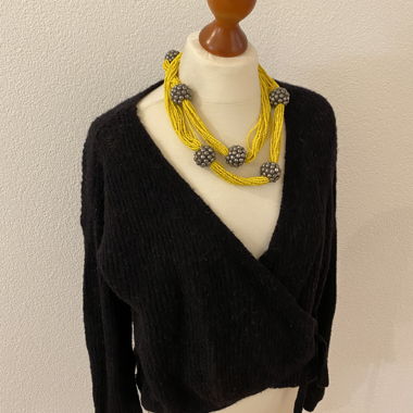 Vero Moda Wickelpullover Gr. S schwarz