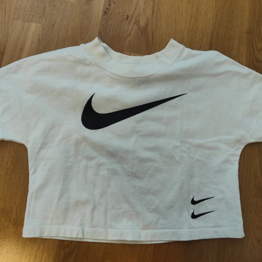 T-shirt corta Nike bianca per bambino