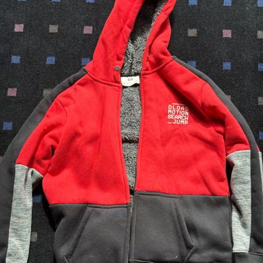 C&A winter pullover with hood, size 164
