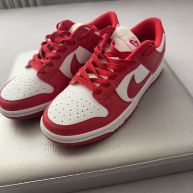 Nike Sneaker Dunk Low Rosso Bianco Tg. EU 44