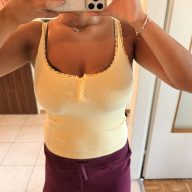 Top a Costine Giallo