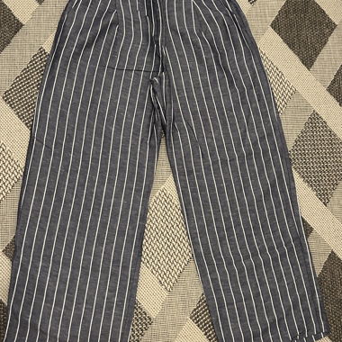 Pantalon en lin rayé H&M