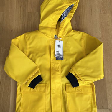 Ciré jaune Petit Bateau neuf 36mois 95cm