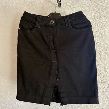 Oony Black denim skirt