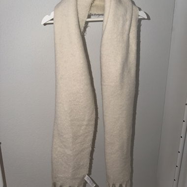 Écharpe en laine beige