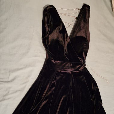 Vestito nero velluto