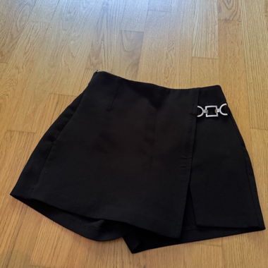 Gonna pantaloncino Bershka nera