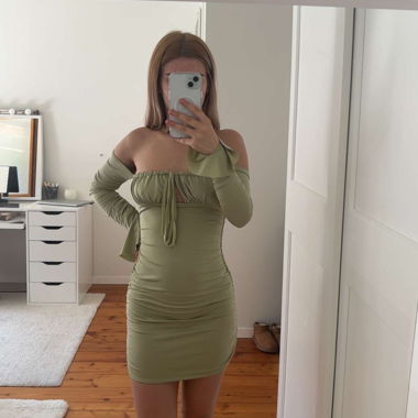 Robe shein verte 