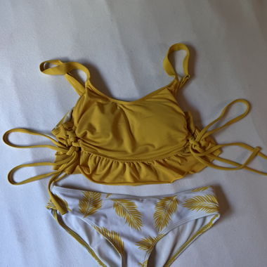 Yellow swimsuit