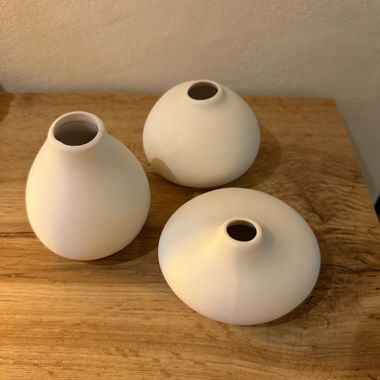 Set of 3 Ceramic Vases