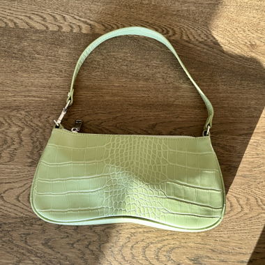 JW PEI - EVA SHOULDER HANDBAG - SAGE GREEN CROC