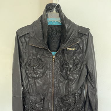 Superdry Lederjacke Gr. L, neuwertig 