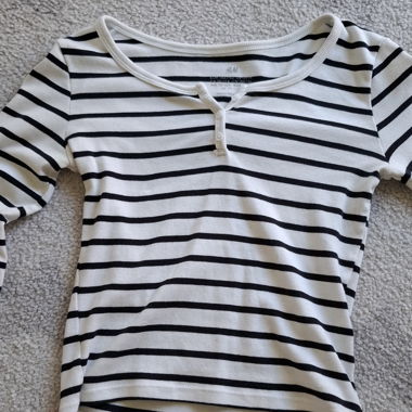 Gestreiftes Langarmshirt
