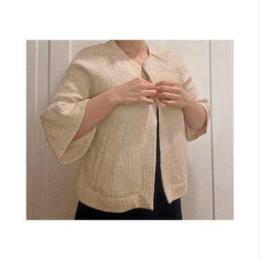 Vintage Blazer Beige Damen
