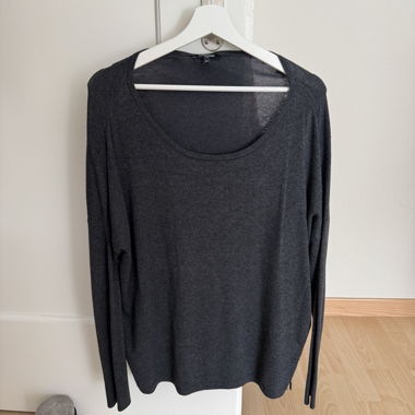 More & More dark grey fine-knit sweater size 40