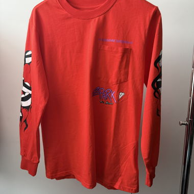 Maglia a maniche lunghe Chrome Hearts rosso-arancione