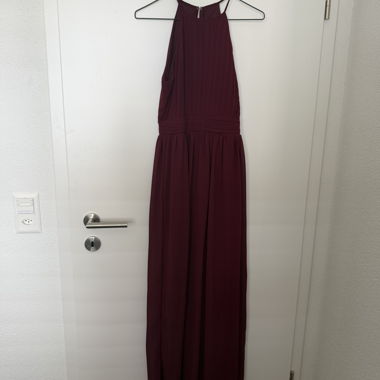 Robe maxi bordeaux festive