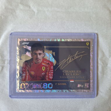 Topps Charles-Leclerc-Signaturkarte (Print)2024
