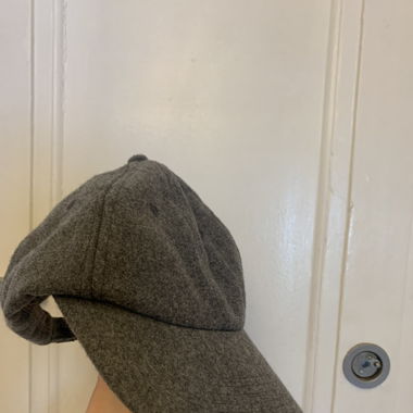 Casquette laine grise