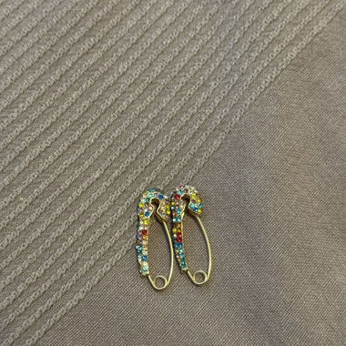 Boucles d'oreilles à tige avec cristaux