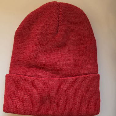 Rote Strickmuetze