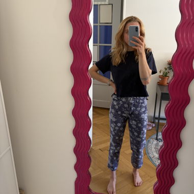 Floral Caprihose