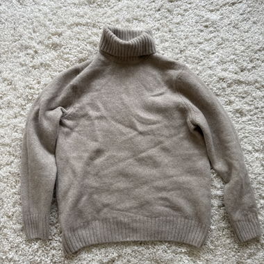 Pullover Rollkragen beige