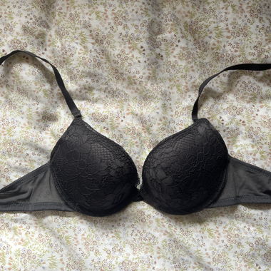Reggiseno in pizzo grigio scuro