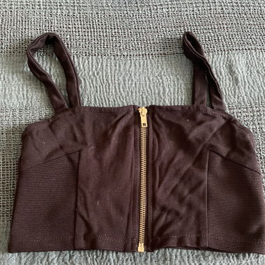 crop top mit zipper