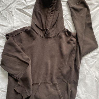 Felpa con cappuccio unisex marrone H&M